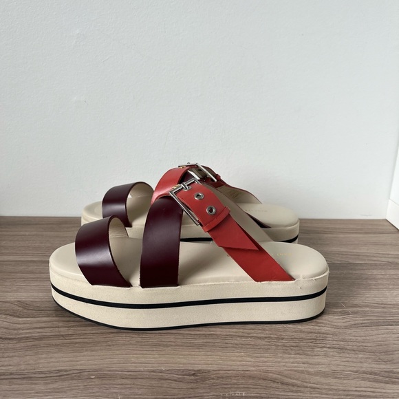 Want Les Essentiels Leather Platform Sandals Women's Sz 38 / 8 US - Picture 1 of 8